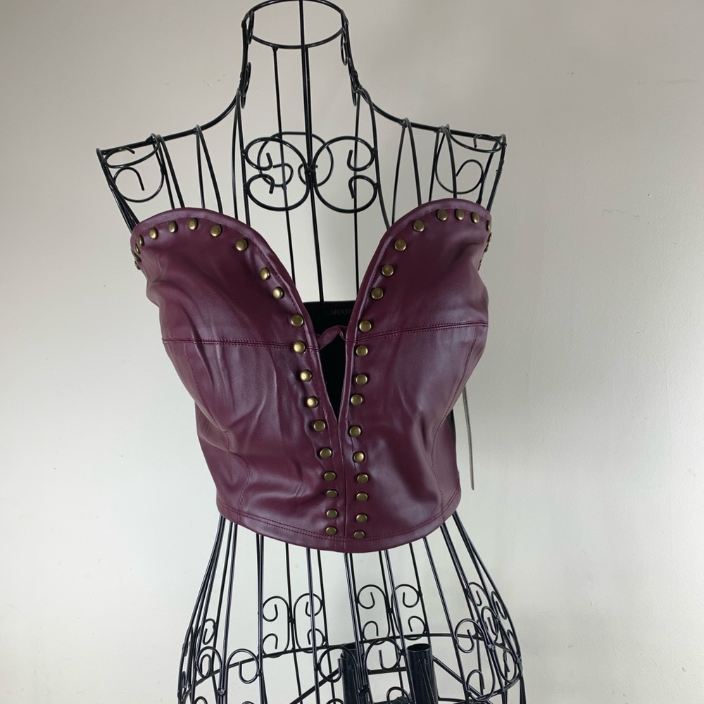 Burgundy Crop Top